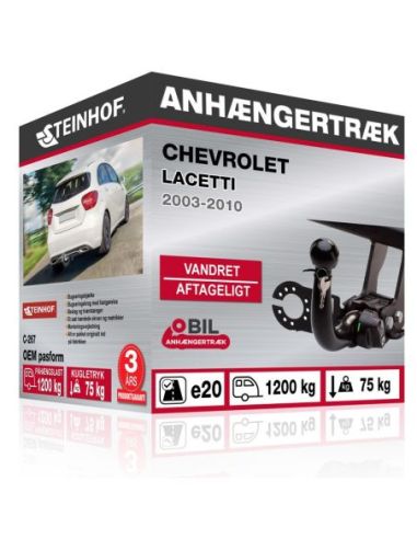 Anhængertræk Chevrolet LACETTI vandret aftageligt træk 