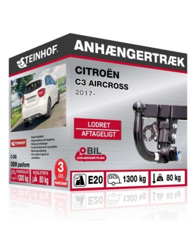 Anhængertræk Citroën C3 AIRCROSS med lodret aftageligt træk