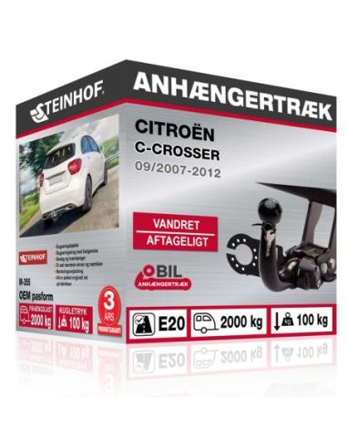 Anhængertræk Citroën C-CROSSER vandret aftageligt træk 