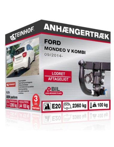 Anhængertræk Ford MONDEO V KOMBI med lodret aftageligt træk