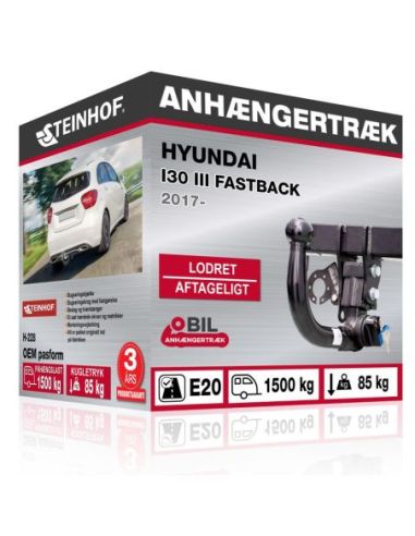 Anhængertræk Hyundai I30 III FASTBACK med lodret aftageligt træk