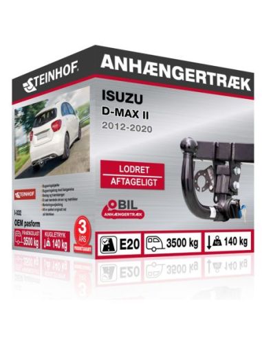 Anhængertræk Isuzu D-MAX II med lodret aftageligt træk