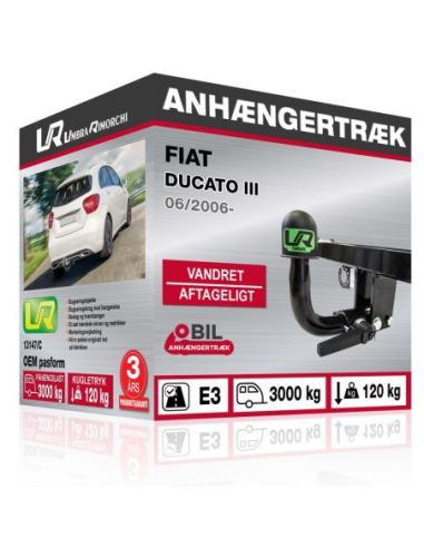 Anhængertræk Fiat DUCATO III vandret aftageligt træk 