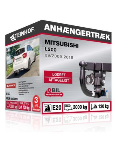 Anhængertræk Mitsubishi L200 med lodret aftageligt træk