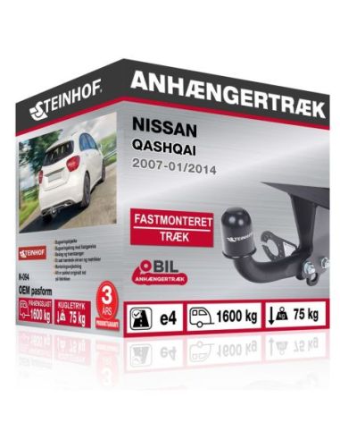 Anhængertræk Nissan QASHQAI med skruebart træk