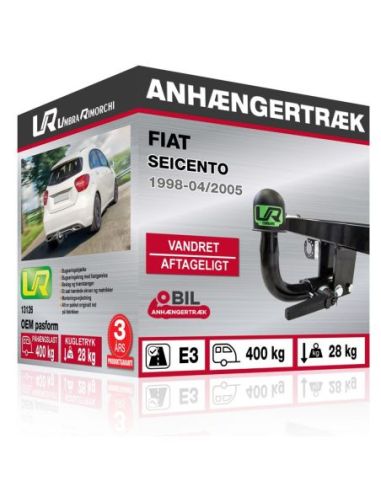 Anhængertræk Fiat SEICENTO vandret aftageligt træk 