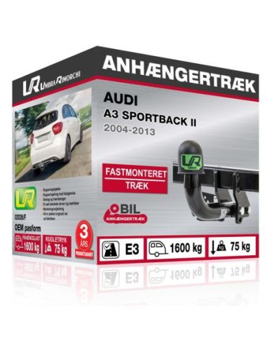 Anhængertræk Audi A3 SPORTBACK II med skruebart træk