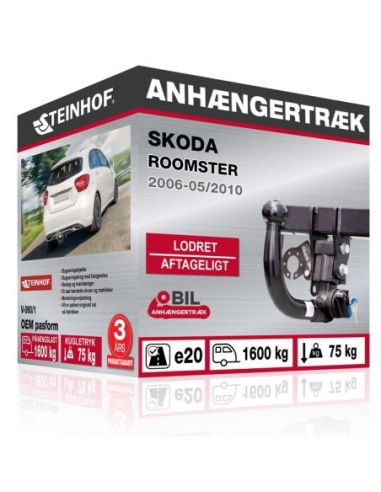 Anhængertræk Skoda ROOMSTER med lodret aftageligt træk