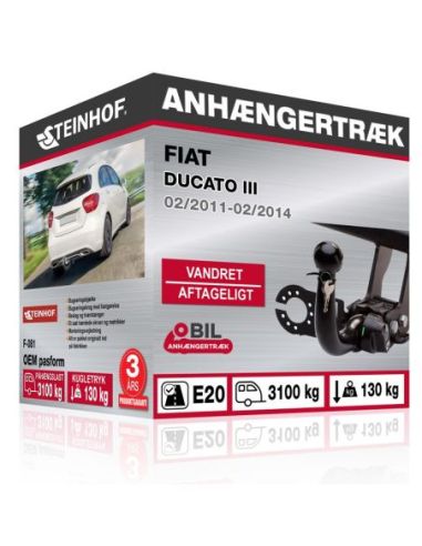 Anhængertræk Fiat DUCATO III vandret aftageligt træk 