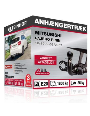 Anhængertræk Mitsubishi PAJERO PININ vandret aftageligt træk 