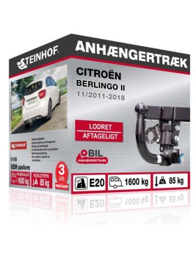 Anhængertræk Citroën BERLINGO II med lodret aftageligt træk