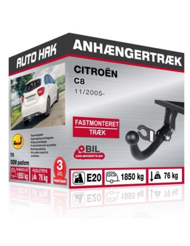 Anhængertræk Citroën C8 med skruebart træk