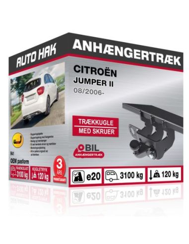 Anhængertræk Citroën JUMPER II skruebart med krave