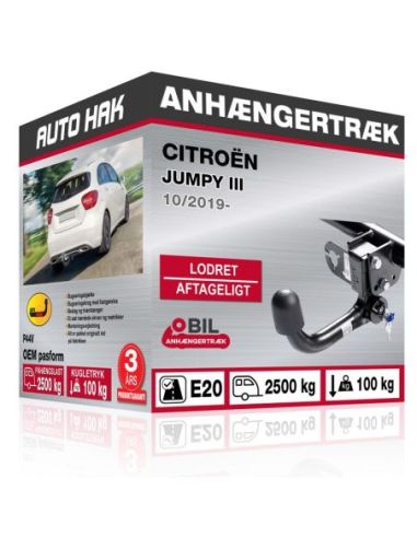 Anhængertræk Citroën JUMPY III med lodret aftageligt træk