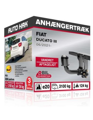 Anhængertræk Fiat DUCATO III vandret aftageligt træk 