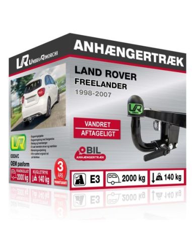 Anhængertræk Land Rover FREELANDER vandret aftageligt træk 