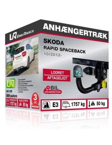 Anhængertræk Skoda RAPID SPACEBACK med lodret aftageligt træk