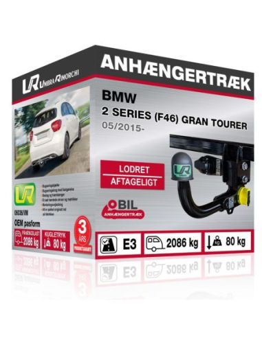 Anhængertræk BMW 2 SERIES (F46) GRAN TOURER med lodret aftageligt træk