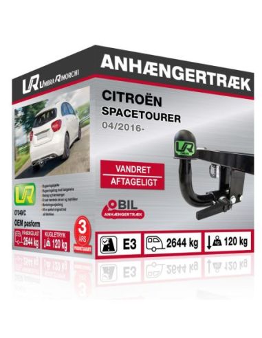 Anhængertræk Citroën SPACETOURER vandret aftageligt træk 