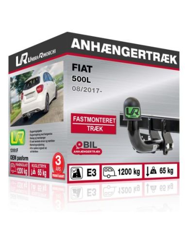 Anhængertræk Fiat 500L med skruebart træk