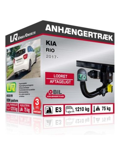 Anhængertræk Kia RIO med lodret aftageligt træk