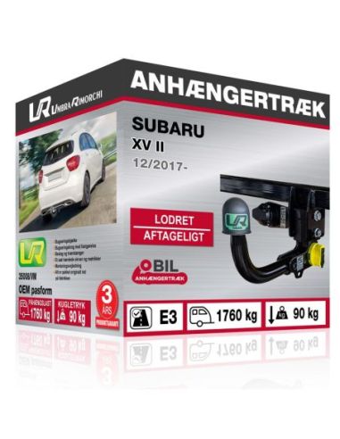 Anhængertræk Subaru XV II med lodret aftageligt træk