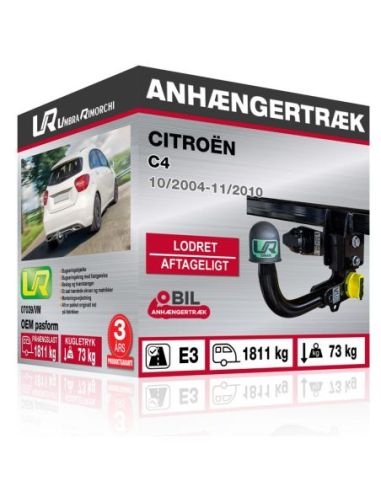 Anhængertræk Citroën C4 med lodret aftageligt træk