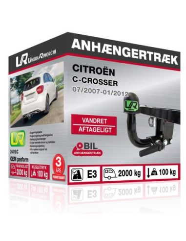 Anhængertræk Citroën C-CROSSER vandret aftageligt træk 