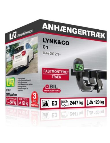 Anhængertræk LYNK&CO 01 med skruebart træk