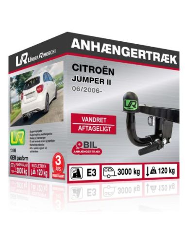 Anhængertræk Citroën JUMPER II vandret aftageligt træk 